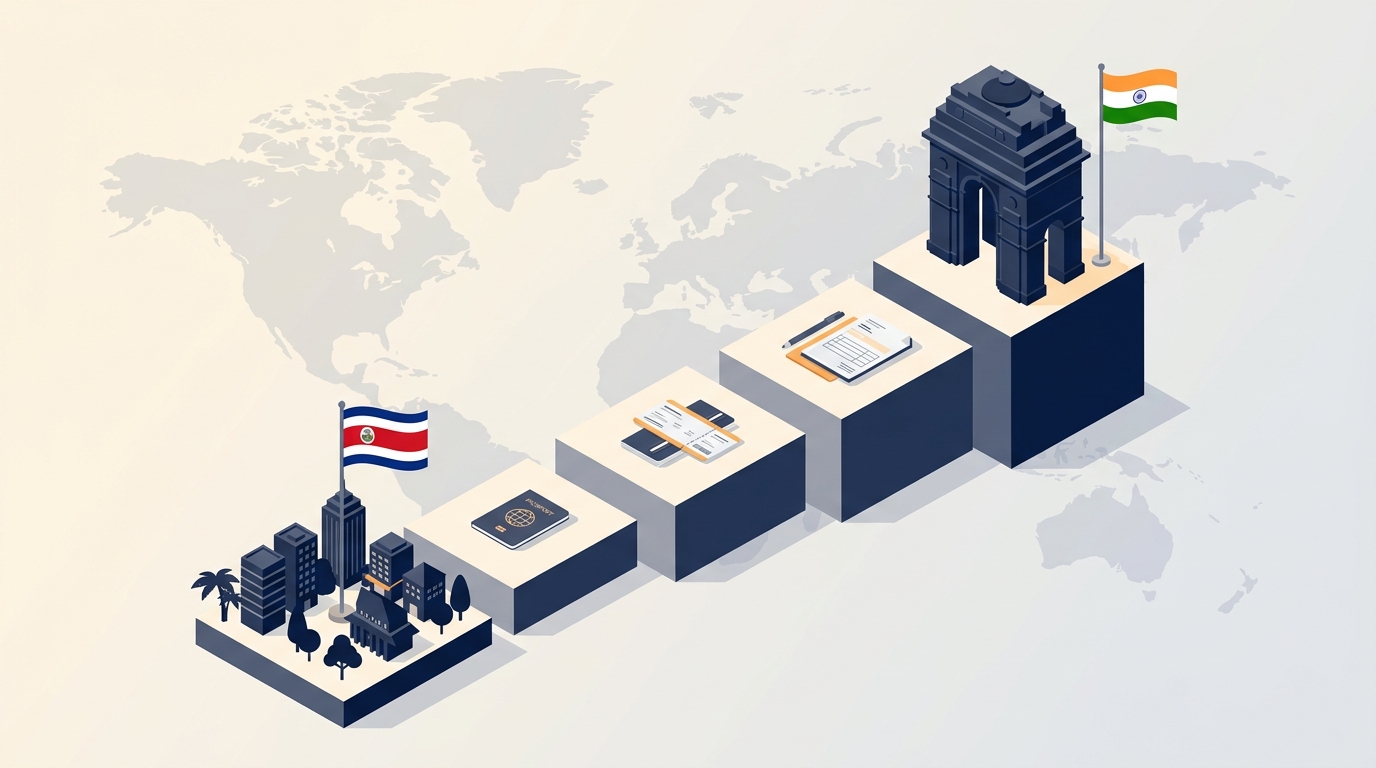 Registrar una empresa en India desde Costa Rica: Proceso, Costos y Plazos (2026)